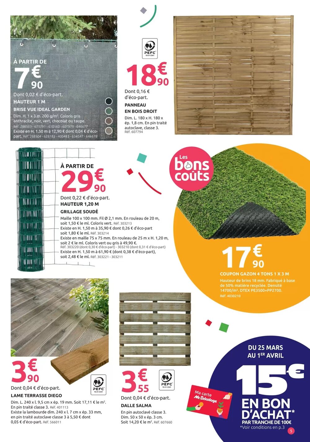 Prospectus promotionnel Mr Bricolage valable à partir du 25/03/2026 - Page 5.