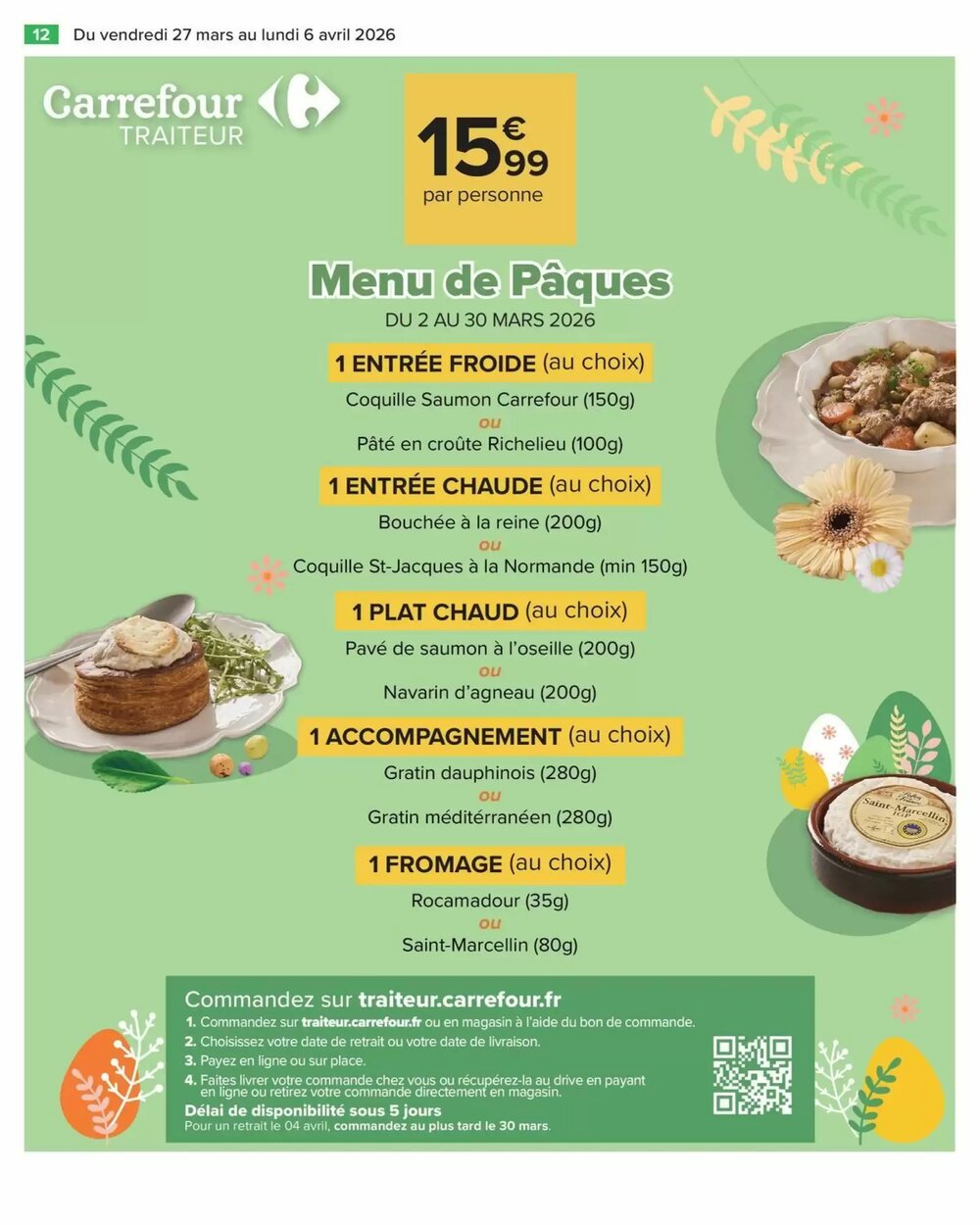 Prospectus promotionnel Carrefour valable à partir du 27/03/2026 - Page 12.