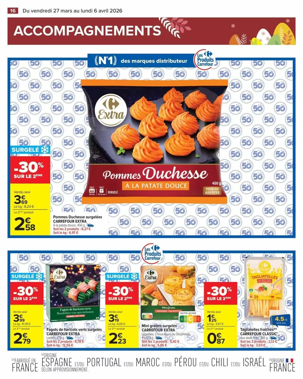 Prospectus promotionnel Carrefour valable à partir du 27/03/2026 - Page 16.
