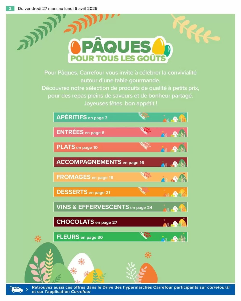 Prospectus promotionnel Carrefour valable à partir du 27/03/2026 - Page 2.