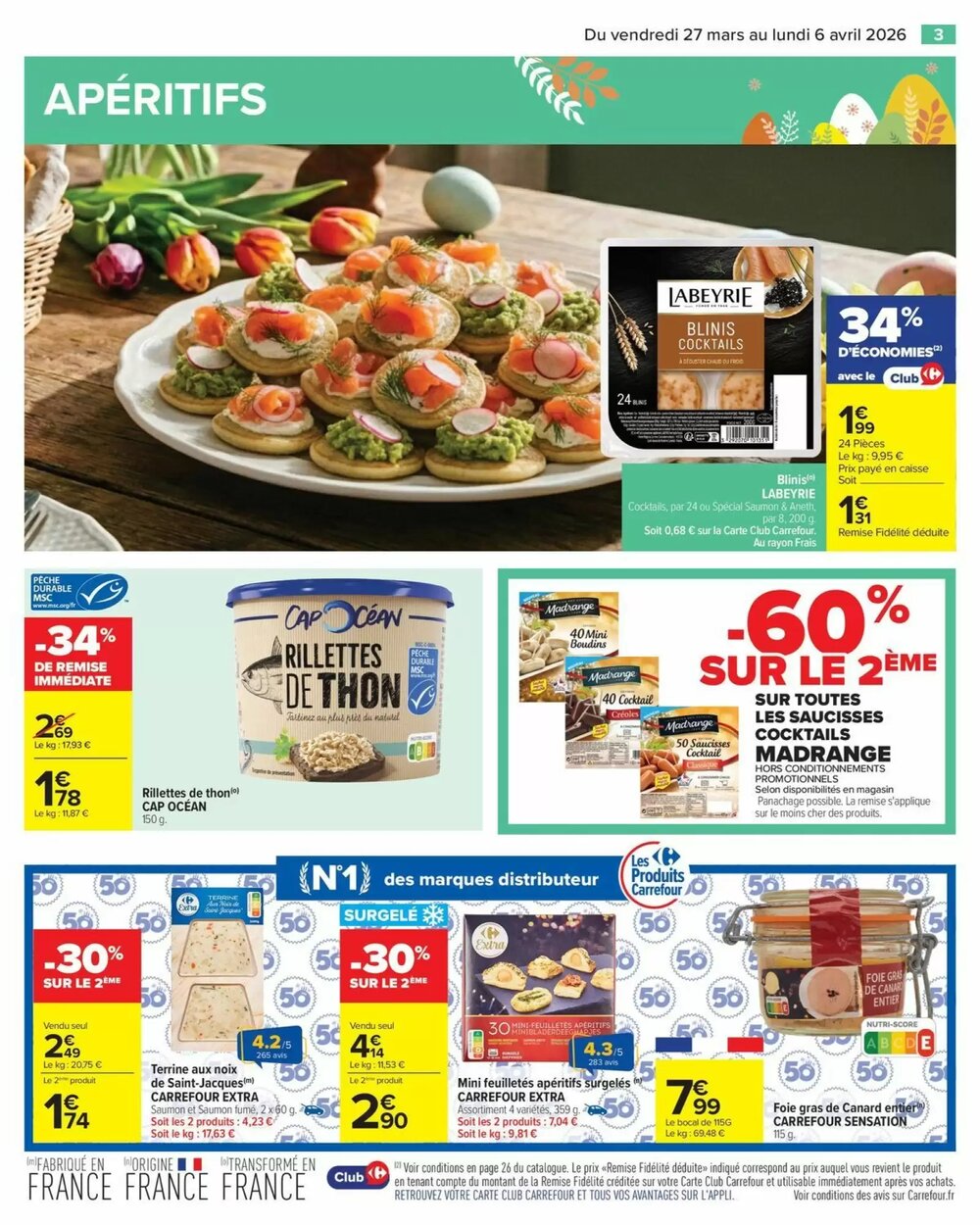 Prospectus promotionnel Carrefour valable à partir du 27/03/2026 - Page 3.