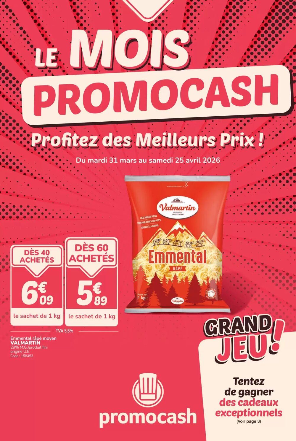 Prospectus promotionnel Promocash valable à partir du 31/03/2026 - Page 1.