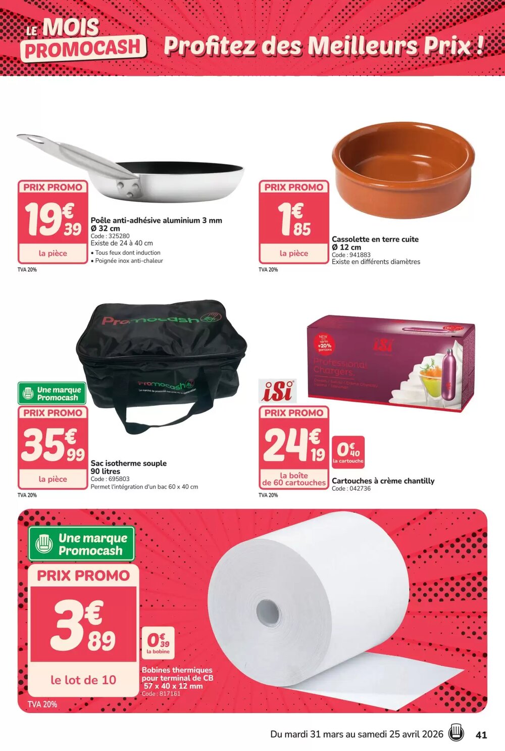 Prospectus promotionnel Promocash valable à partir du 31/03/2026 - Page 41.