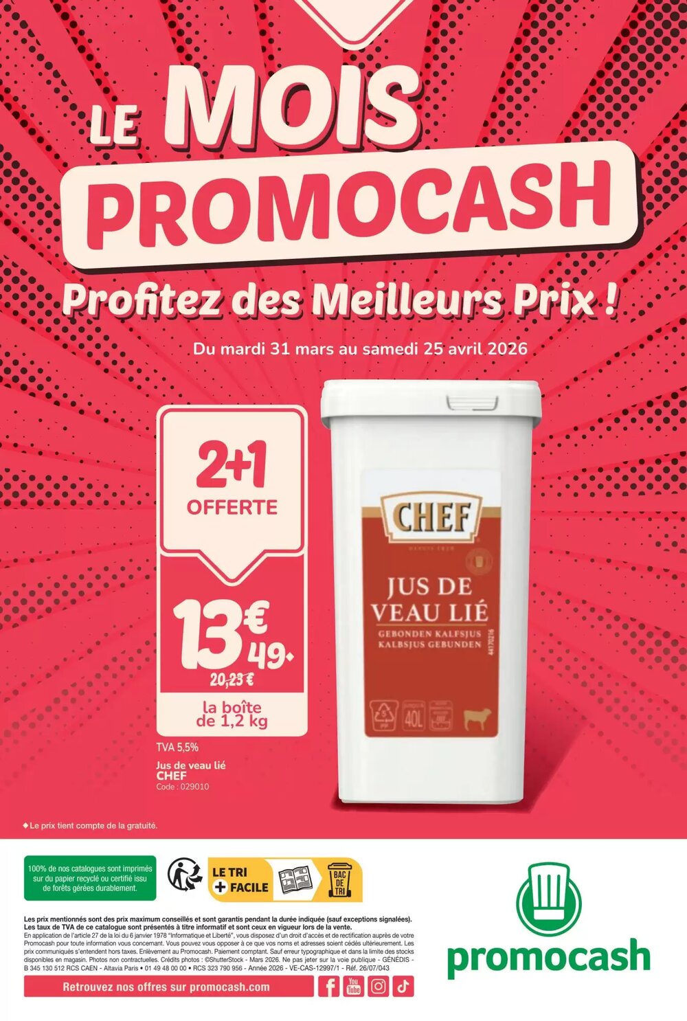 Prospectus promotionnel Promocash valable à partir du 31/03/2026 - Page 44.