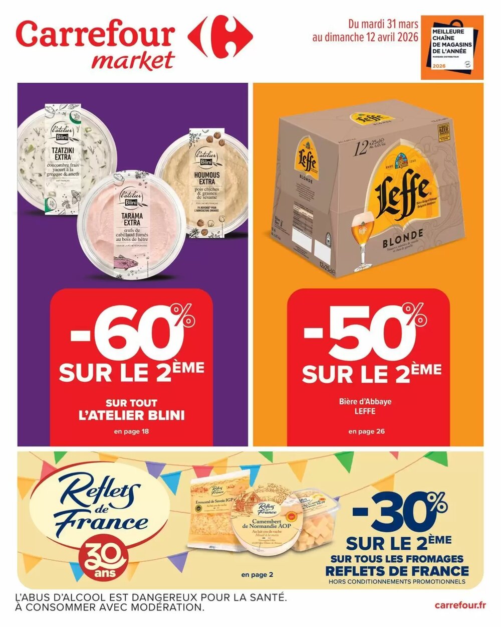 Prospectus promotionnel Carrefour Market valable à partir du 31/03/2026 - Page 1.