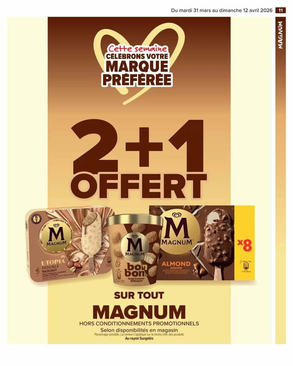 Prospectus promotionnel Carrefour Market valable à partir du 31/03/2026 - Page 13.