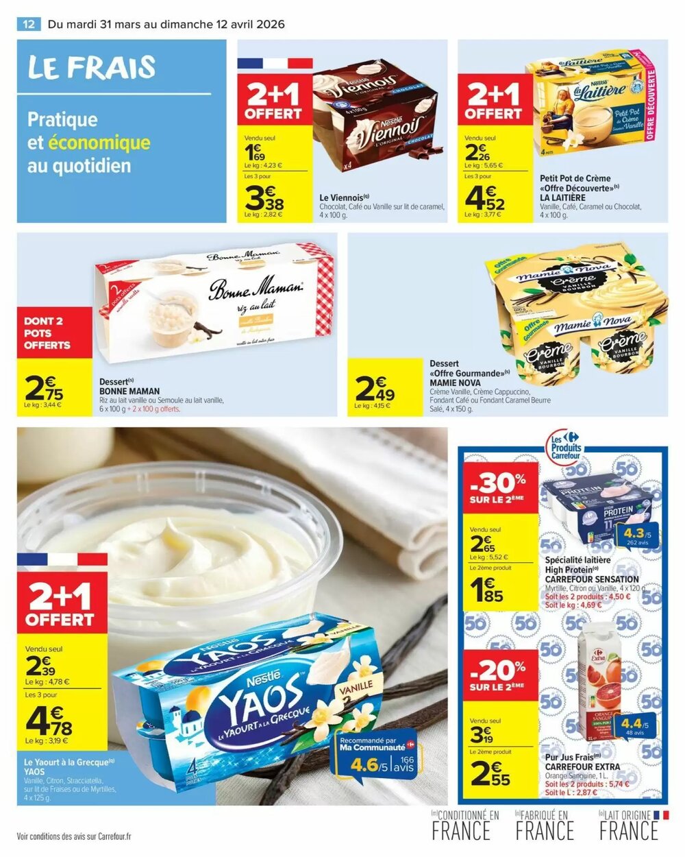 Prospectus promotionnel Carrefour Market valable à partir du 31/03/2026 - Page 14.