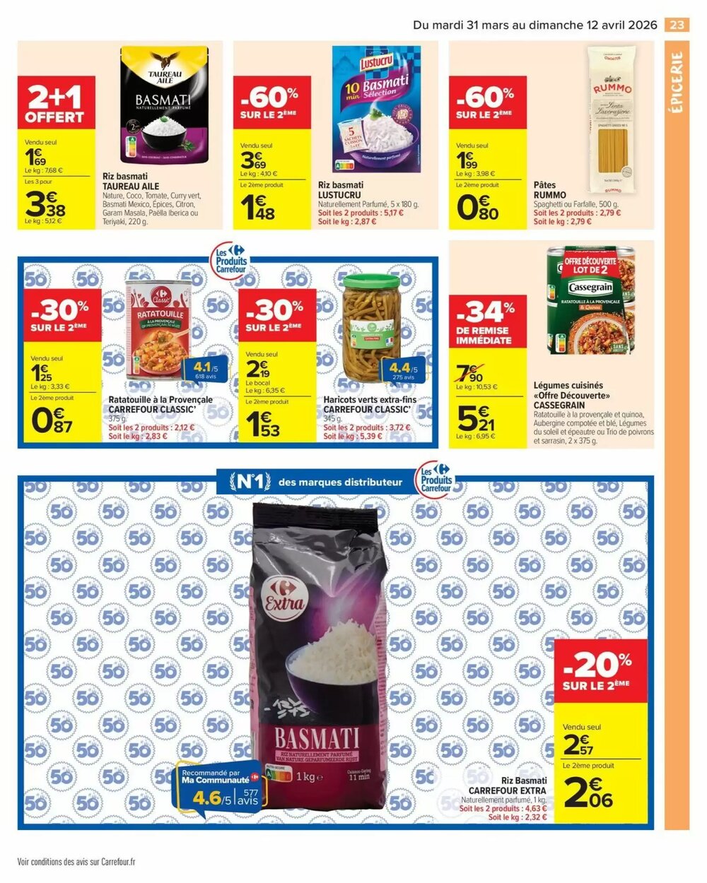 Prospectus promotionnel Carrefour Market valable à partir du 31/03/2026 - Page 25.