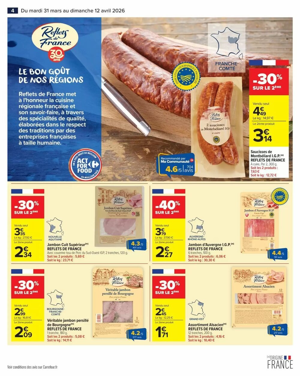 Prospectus promotionnel Carrefour Market valable à partir du 31/03/2026 - Page 6.