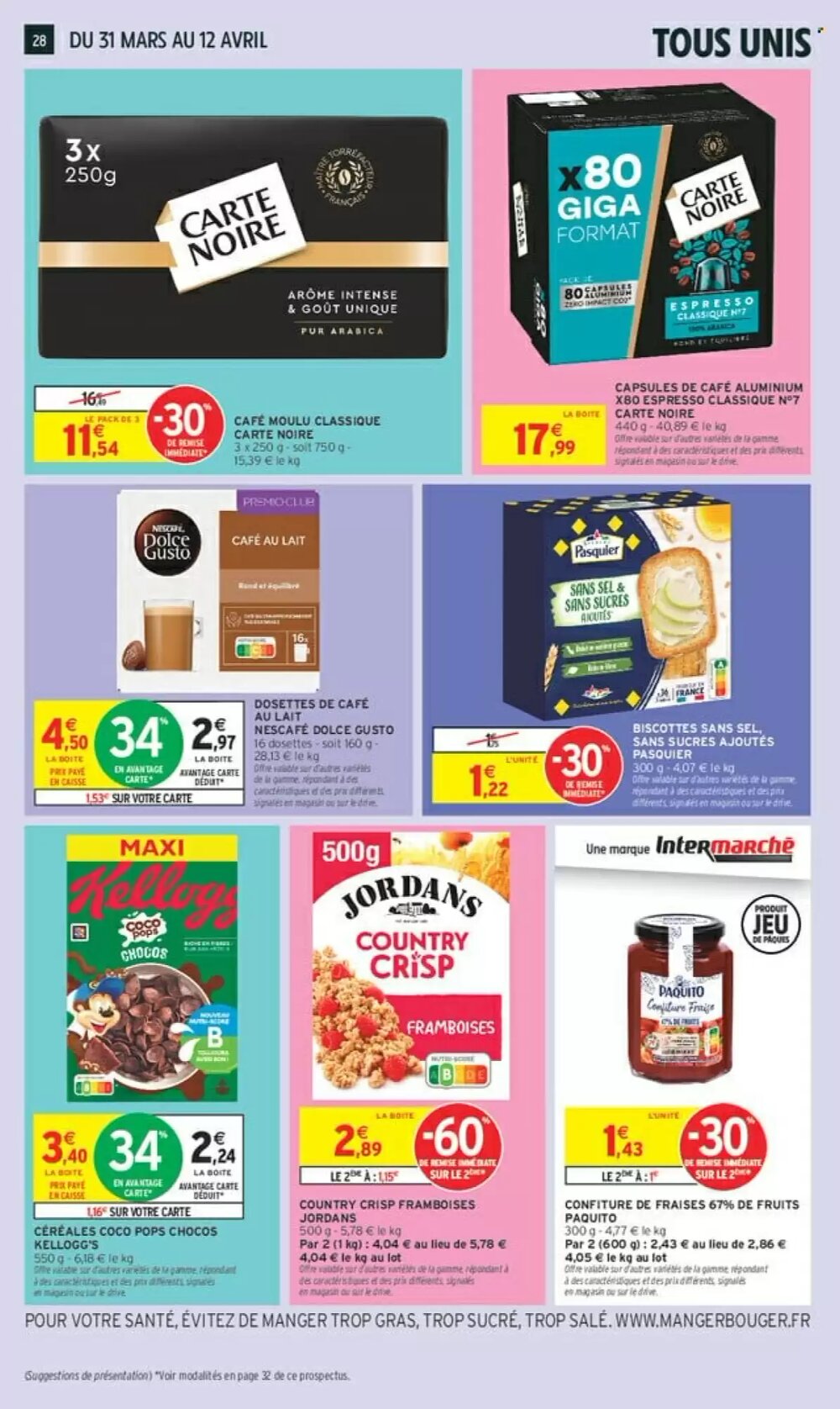 Prospectus promotionnel Intermarché valable à partir du 31/03/2026 - Page 28.