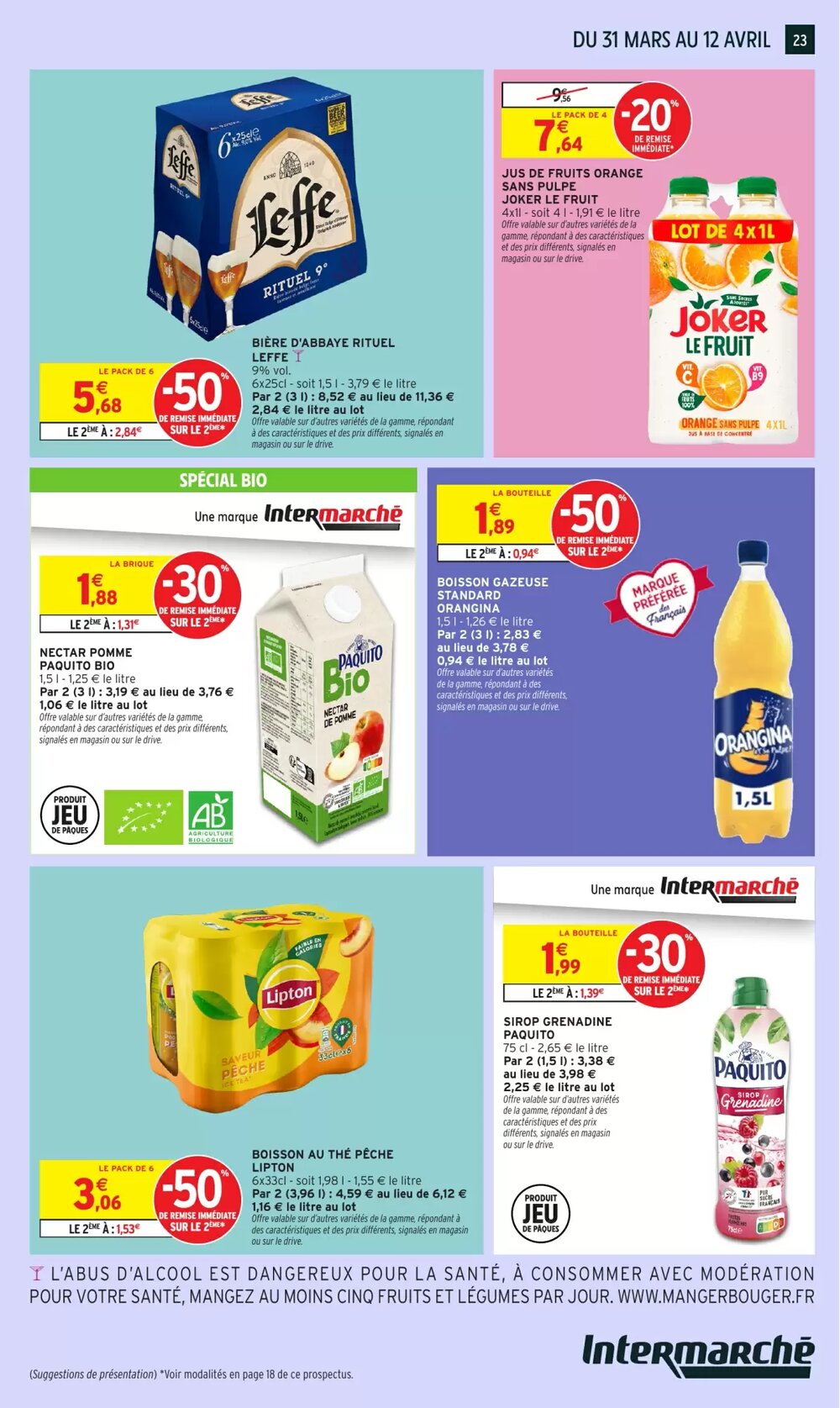 Prospectus promotionnel Intermarché valable à partir du 31/03/2026 - Page 14.