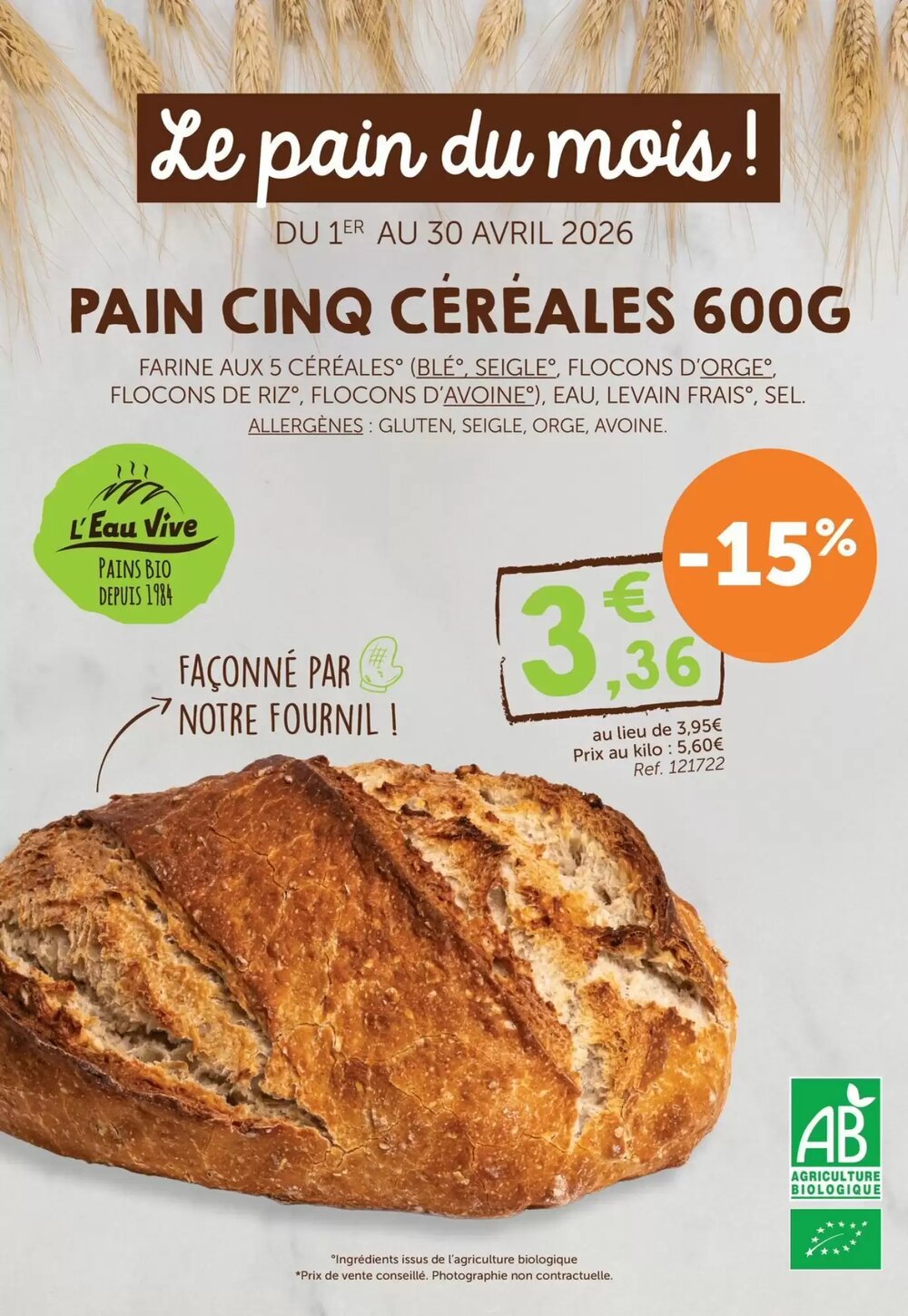 Prospectus promotionnel L'Eau Vive valable à partir du 01/04/2026 - Page 5.