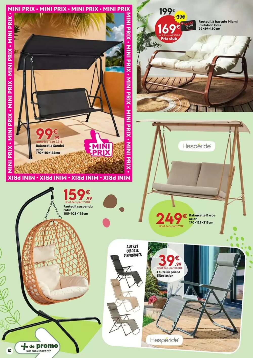 Prospectus promotionnel Maxi Bazar valable à partir du 01/04/2026 - Page 10.