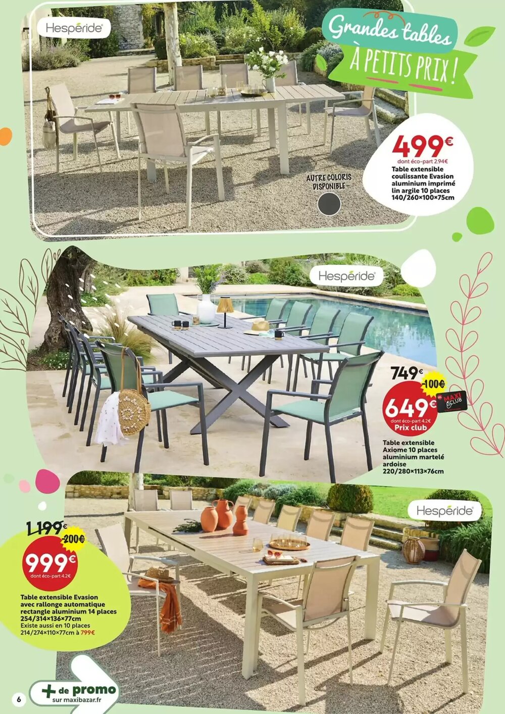 Prospectus promotionnel Maxi Bazar valable à partir du 01/04/2026 - Page 6.