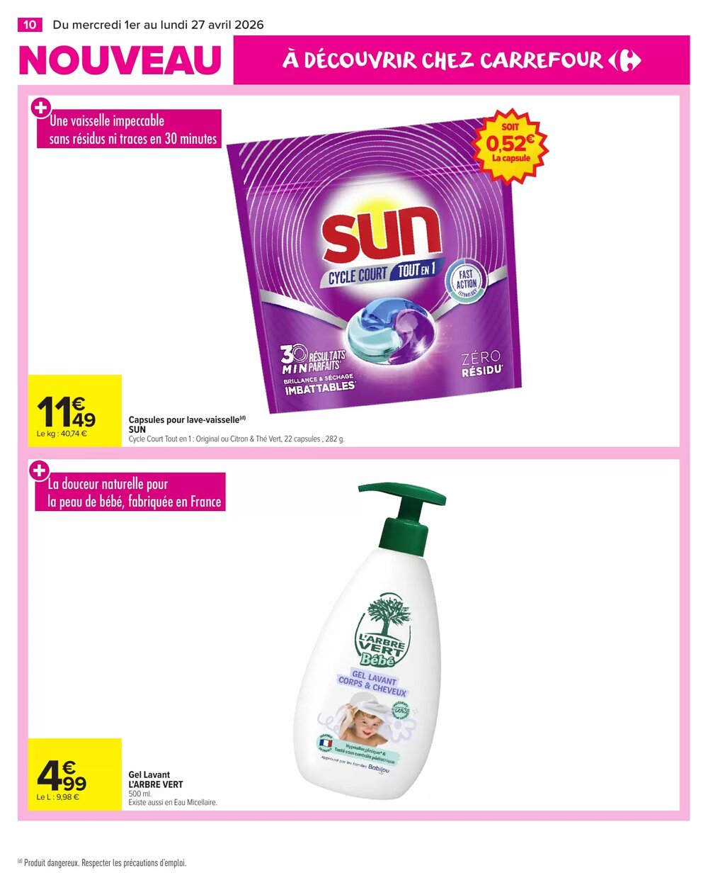 Prospectus promotionnel Carrefour Market valable à partir du 01/04/2026 - Page 10.