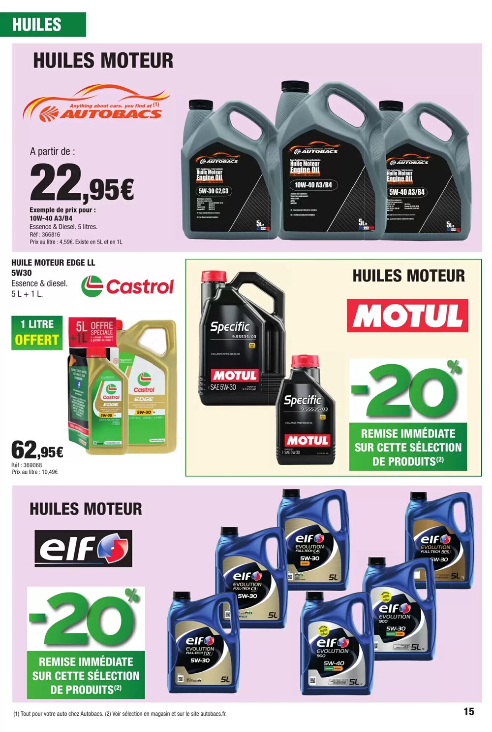 Prospectus promotionnel Autobacs valable à partir du 23/04/2026 - Page 15.