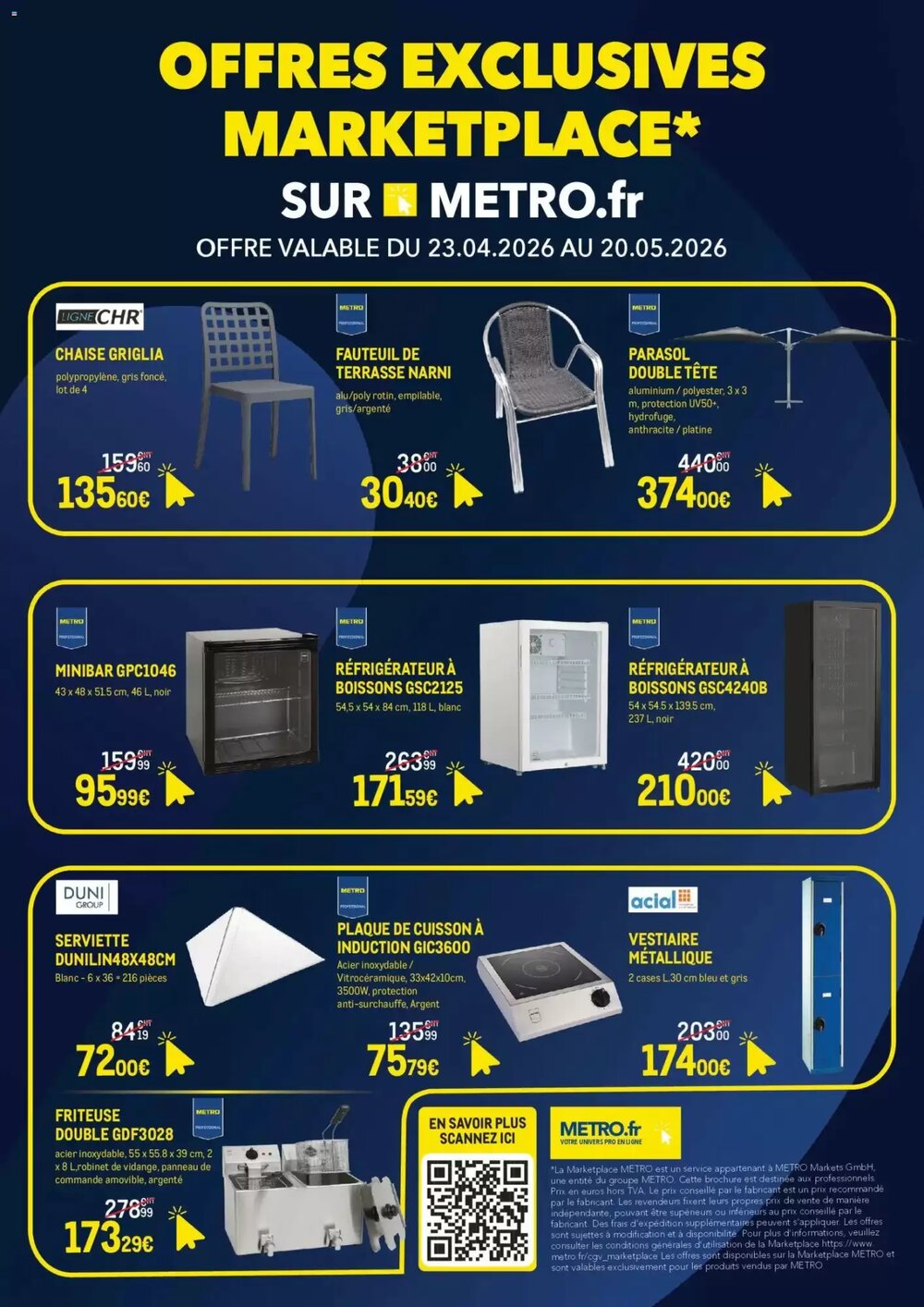 Prospectus promotionnel METRO valable à partir du 23/04/2026 - Page 1.