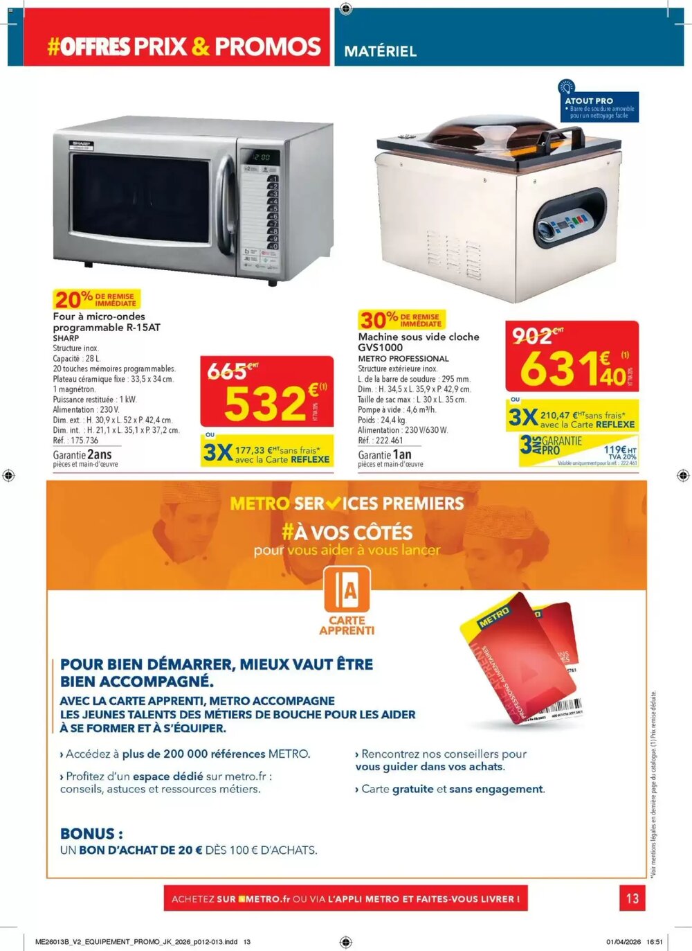 Prospectus promotionnel METRO valable à partir du 23/04/2026 - Page 13.