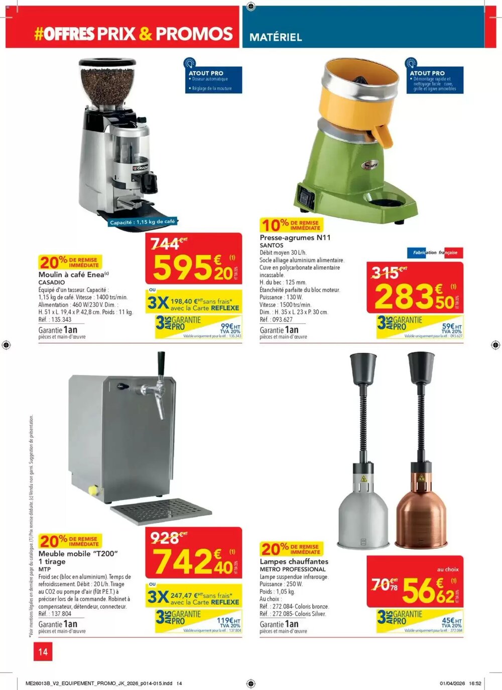 Prospectus promotionnel METRO valable à partir du 23/04/2026 - Page 14.