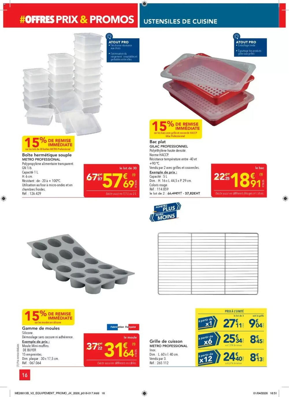 Prospectus promotionnel METRO valable à partir du 23/04/2026 - Page 16.
