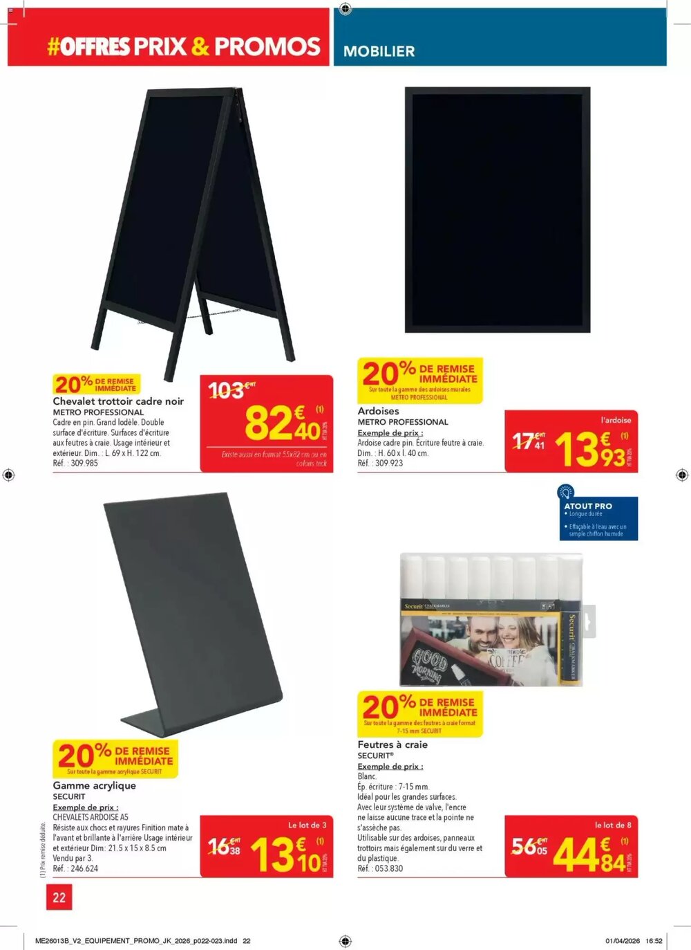 Prospectus promotionnel METRO valable à partir du 23/04/2026 - Page 22.