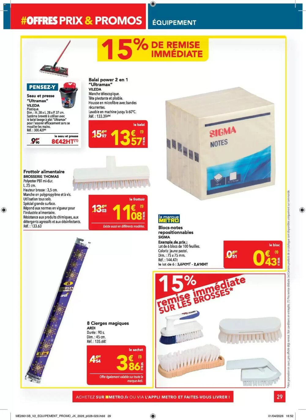 Prospectus promotionnel METRO valable à partir du 23/04/2026 - Page 29.