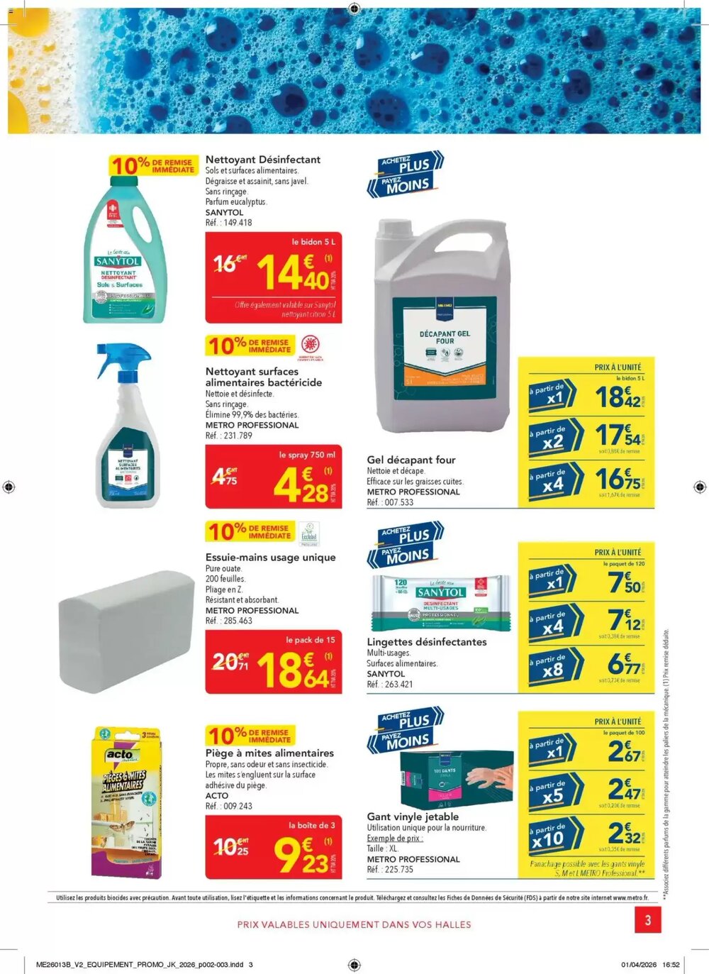 Prospectus promotionnel METRO valable à partir du 23/04/2026 - Page 3.
