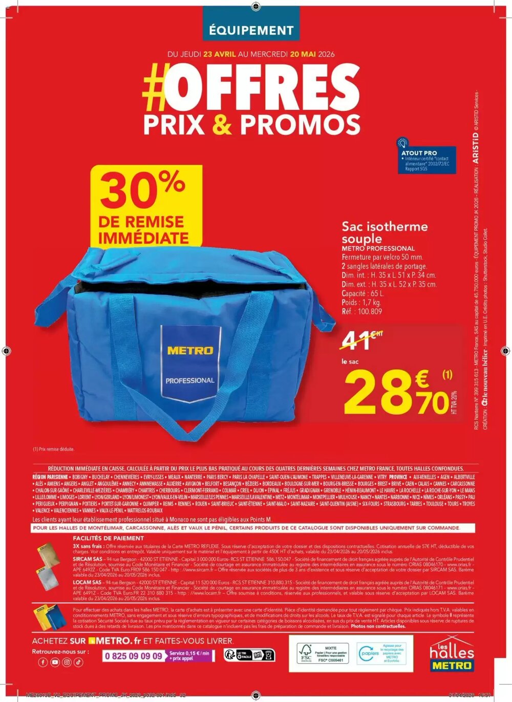 Prospectus promotionnel METRO valable à partir du 23/04/2026 - Page 32.