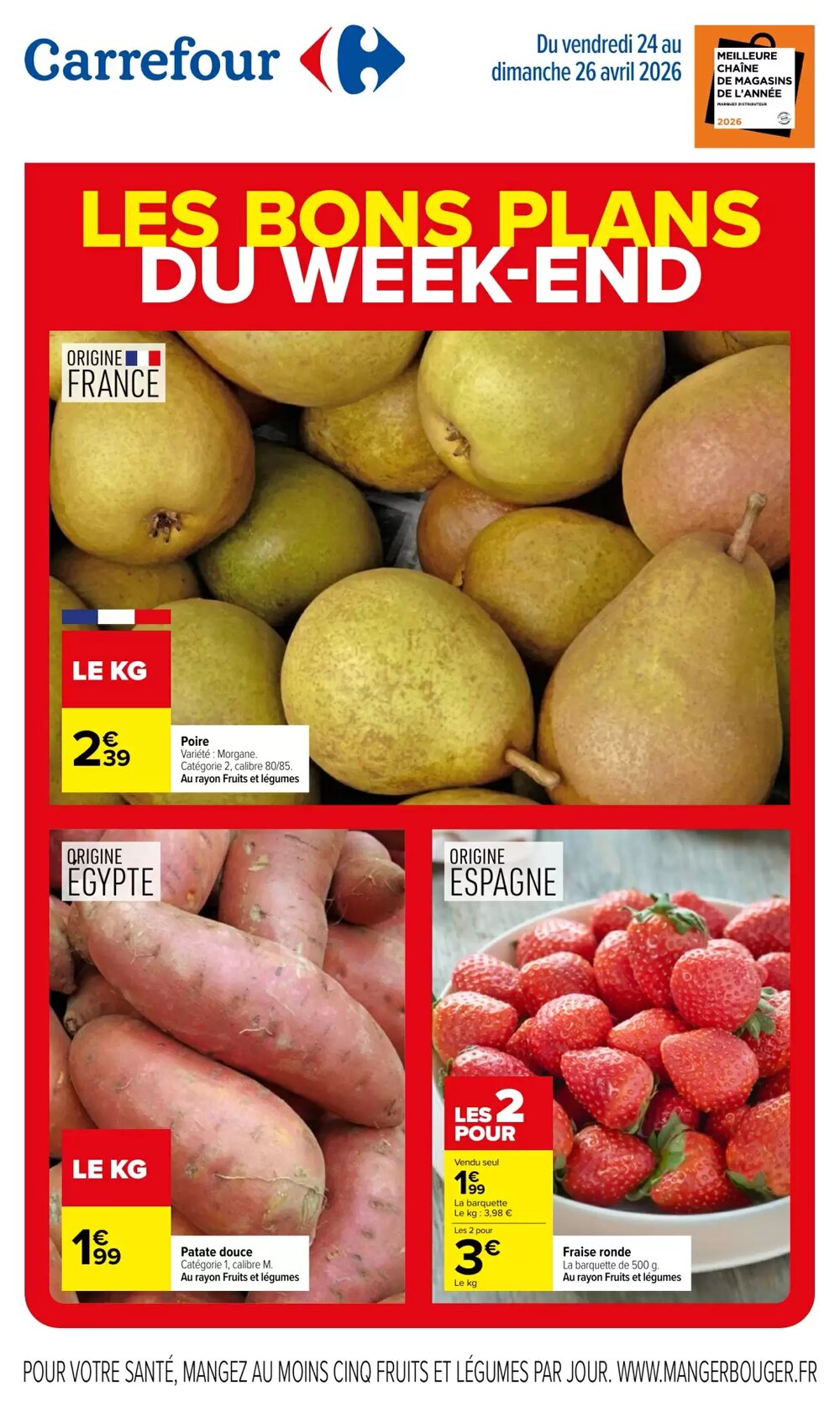 Prospectus promotionnel Carrefour valable à partir du 24/04/2026 - Page 1.