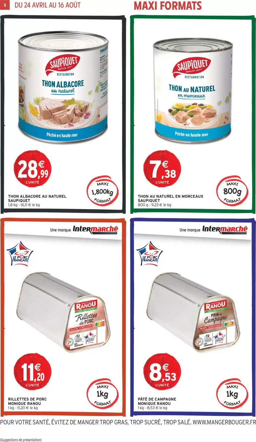 Prospectus promotionnel Intermarché valable à partir du 24/04/2026 - Page 4.