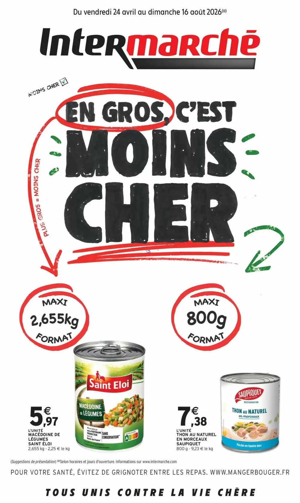 Prospectus promotionnel Intermarché Hyper valable à partir du 24/04/2026 - Page 1.