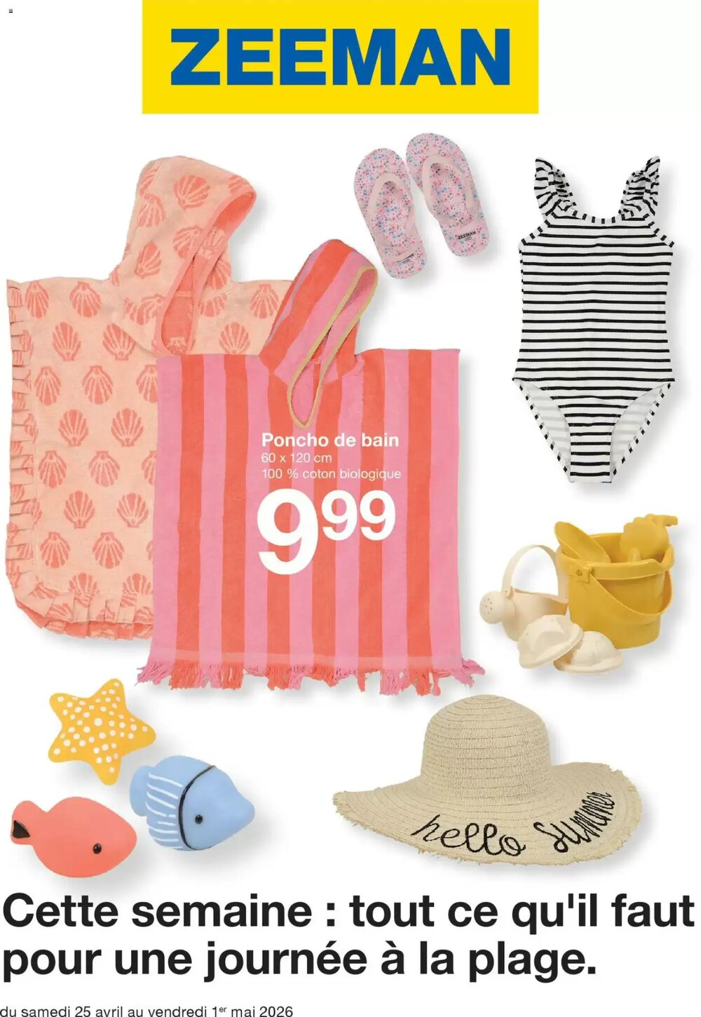 Prospectus promotionnel Zeeman valable à partir du 25/04/2026 - Page 1.
