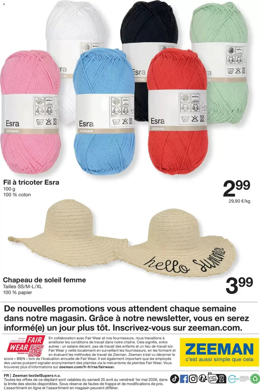Prospectus promotionnel Zeeman valable à partir du 25/04/2026 - Page 7.