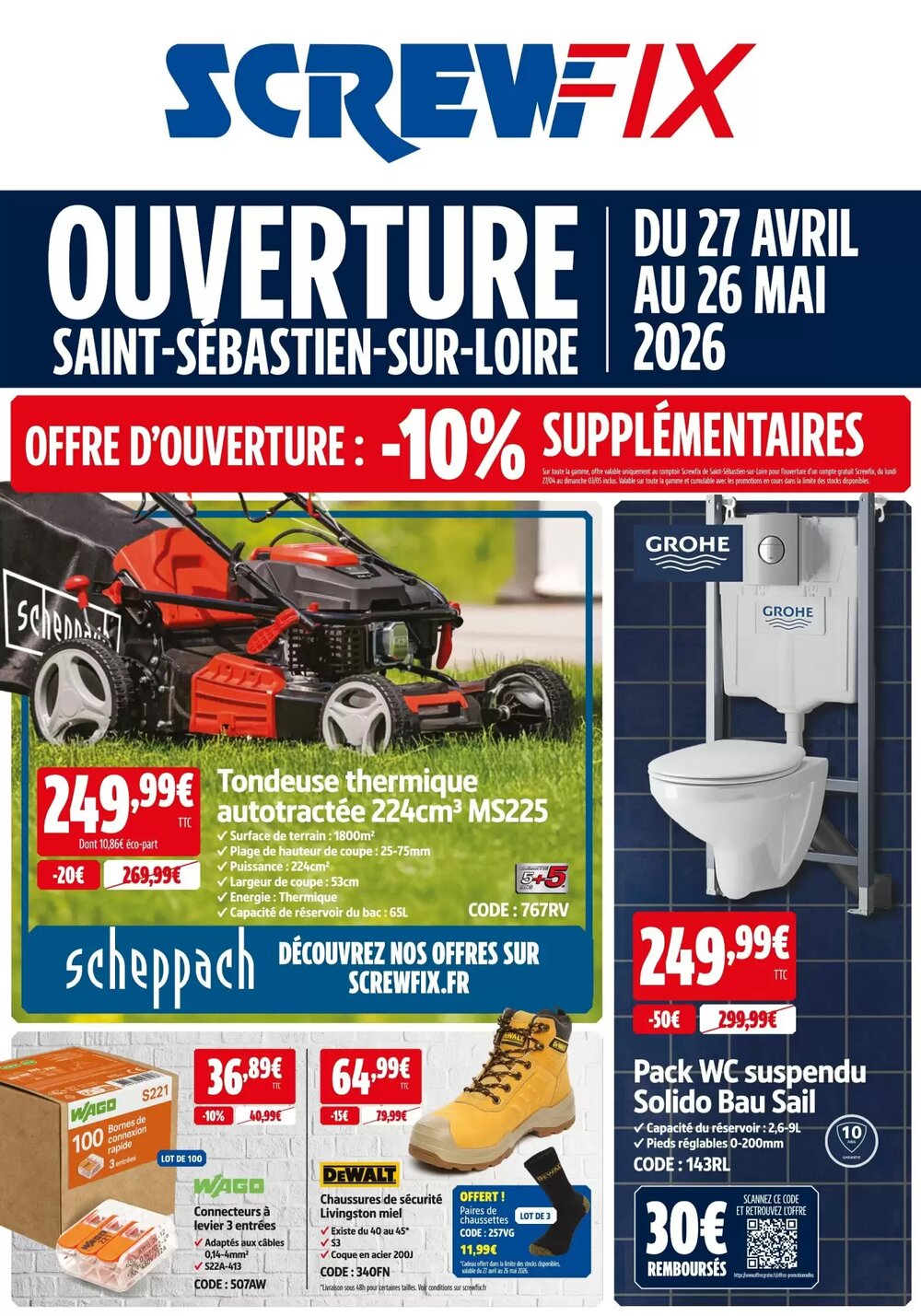 Prospectus promotionnel Screwfix valable à partir du 27/04/2026 - Page 1.