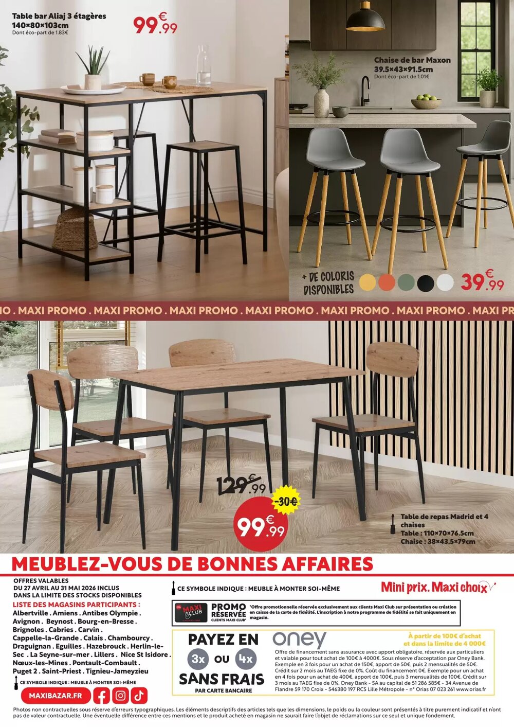 Prospectus promotionnel Maxi Bazar valable à partir du 27/04/2026 - Page 16.