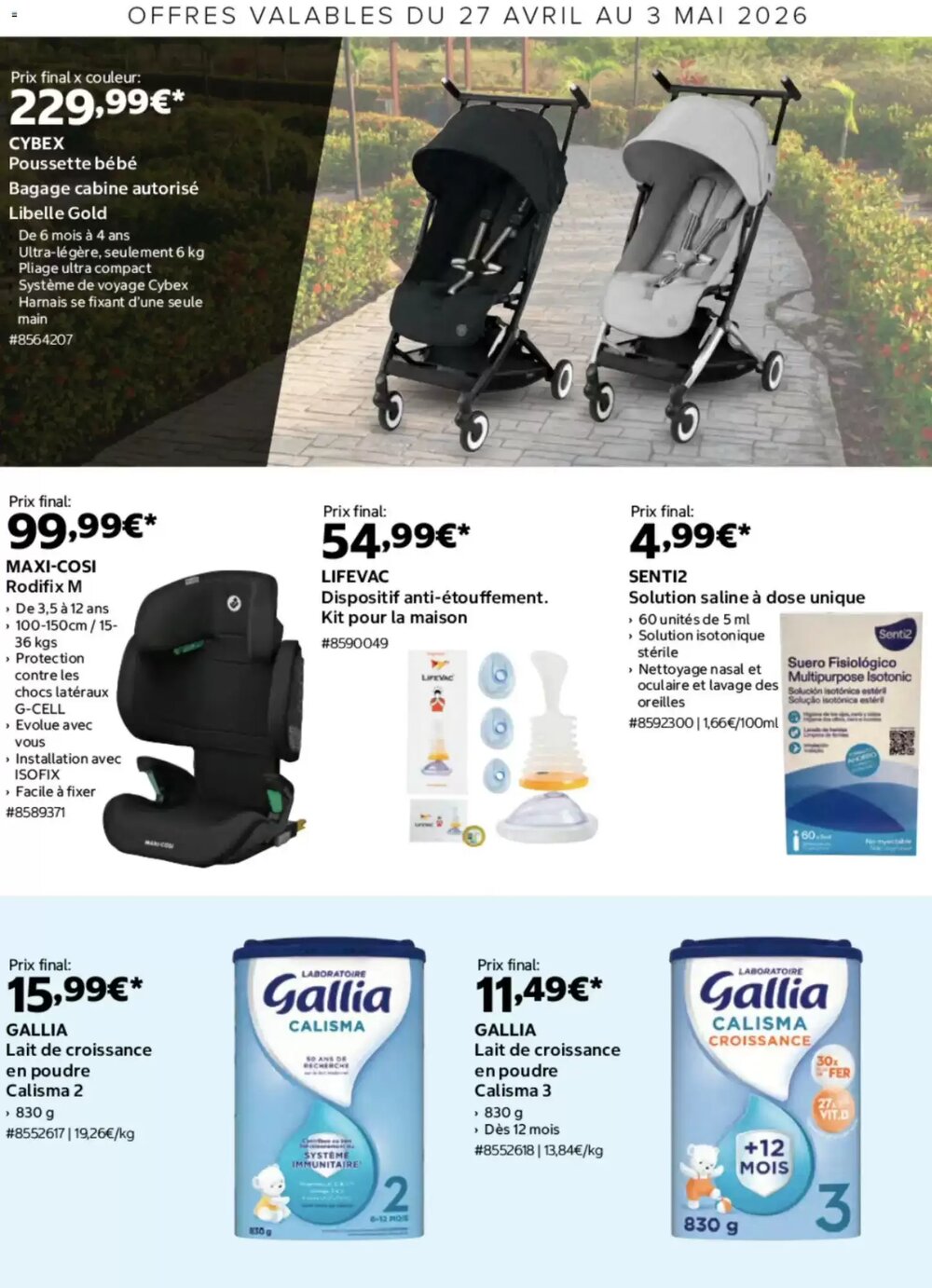 Prospectus promotionnel Costco valable à partir du 27/04/2026 - Page 1.