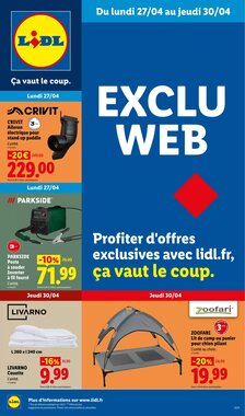 Prospectus promotionnel Lidl valable à partir du 27/04/2026