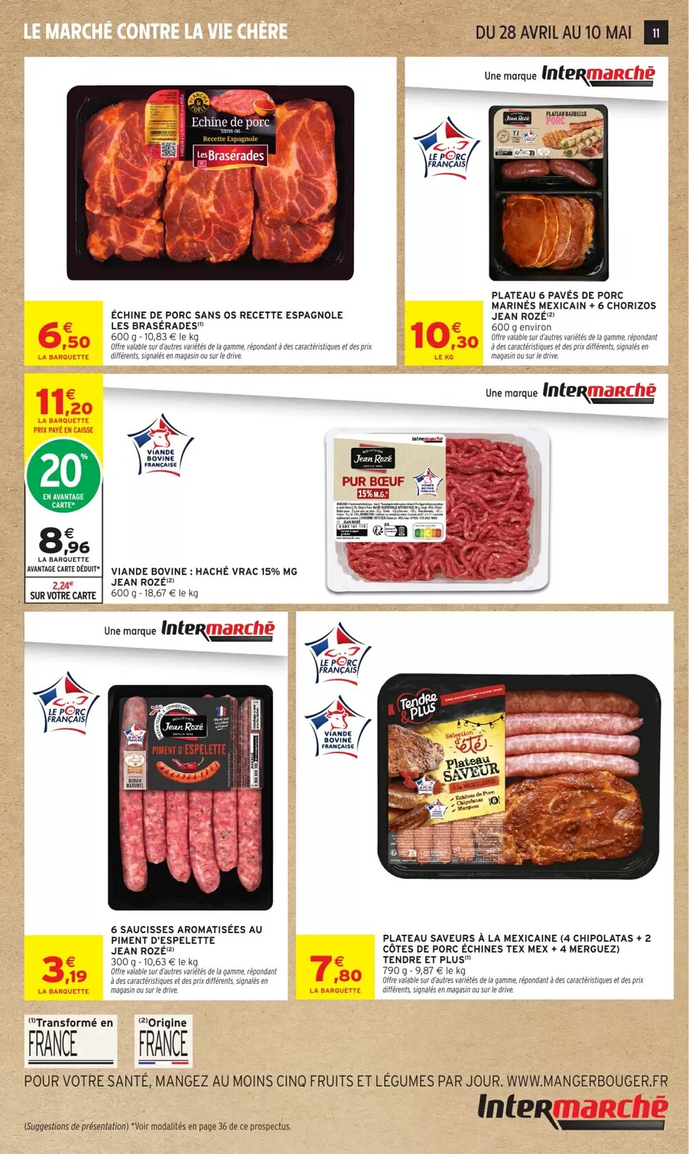 Prospectus promotionnel Intermarché Hyper valable à partir du 28/04/2026 - Page 11.