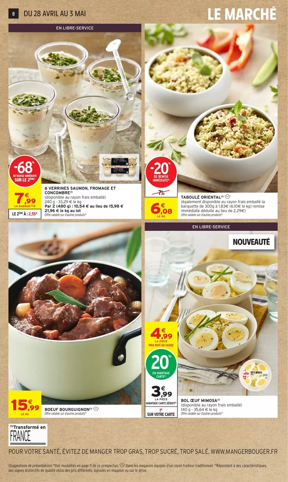 Prospectus promotionnel Intermarché valable à partir du 28/04/2026 - Page 8.