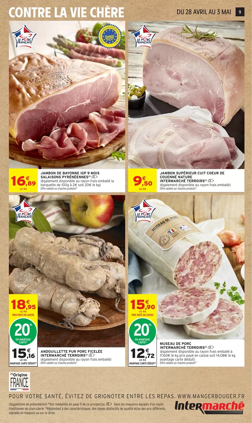 Prospectus promotionnel Intermarché valable à partir du 28/04/2026 - Page 9.