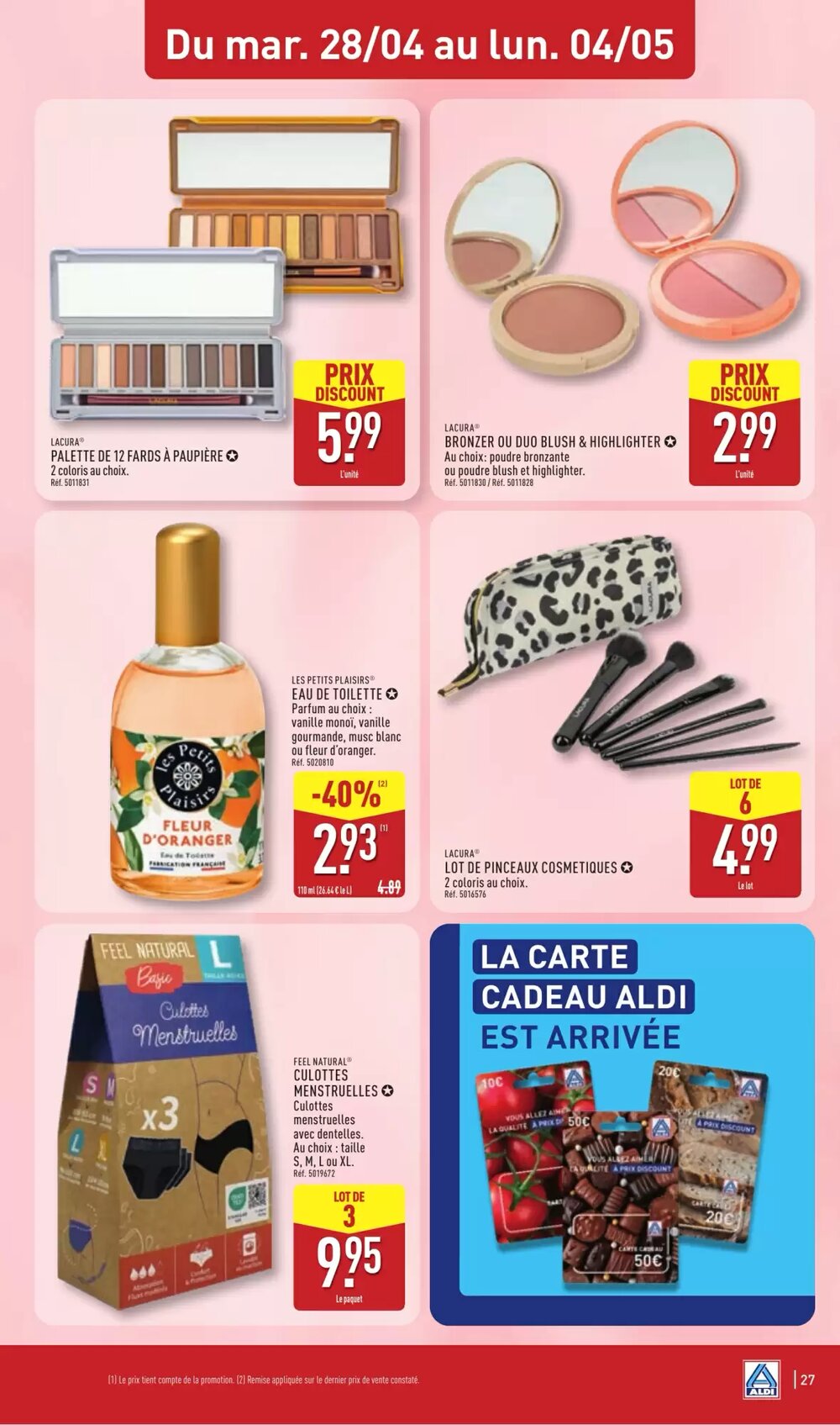 Prospectus promotionnel ALDI valable à partir du 28/04/2026 - Page 29.