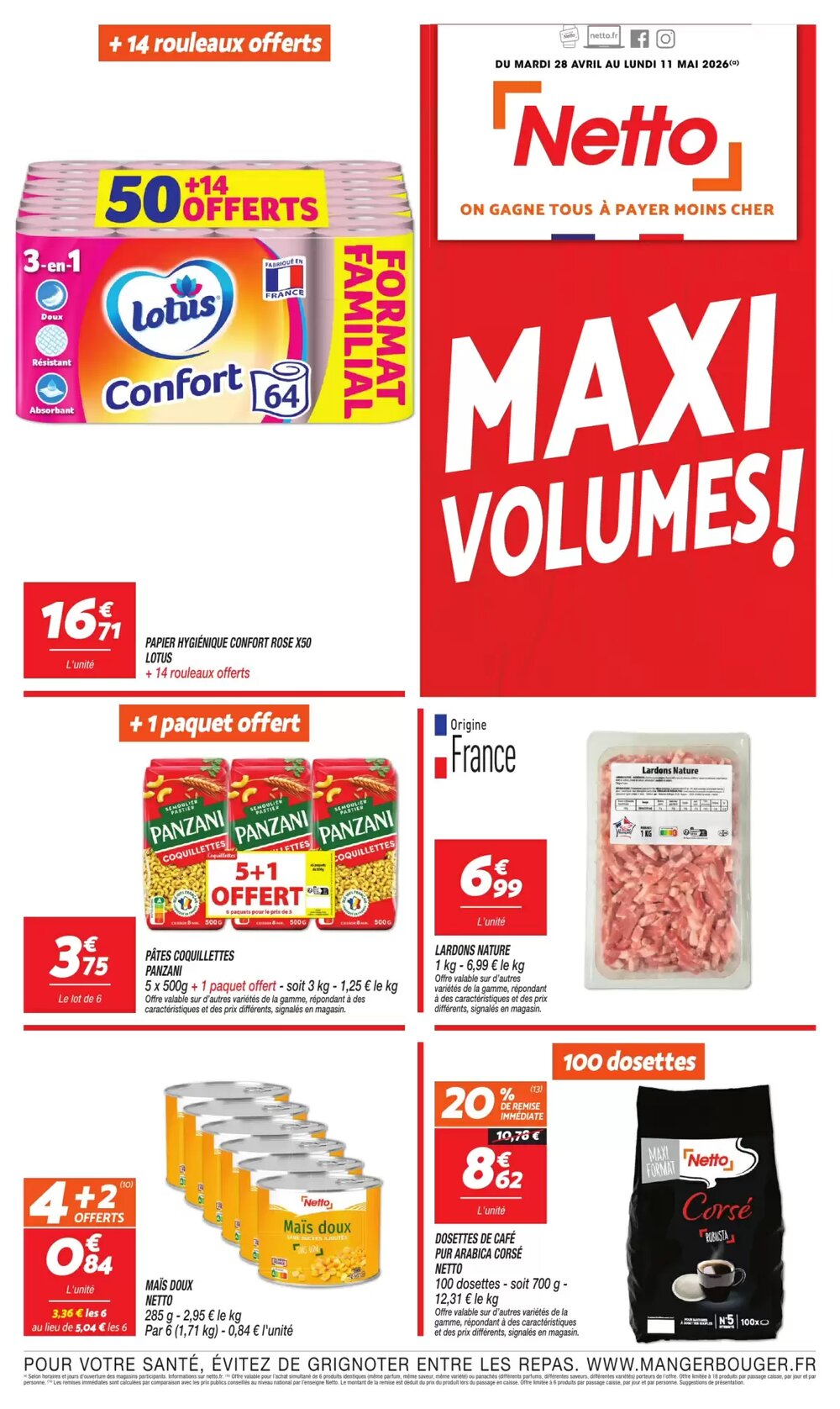 Prospectus promotionnel Netto valable à partir du 28/04/2026 - Page 1.
