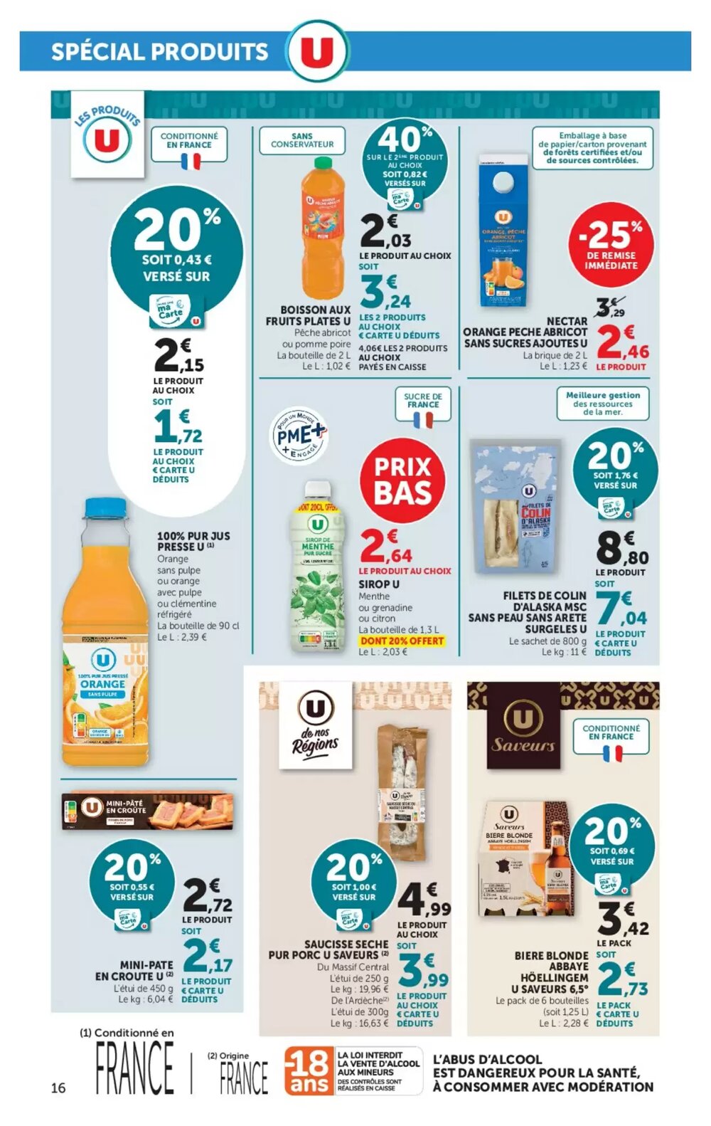 Prospectus promotionnel U Express valable à partir du 28/04/2026 - Page 16.