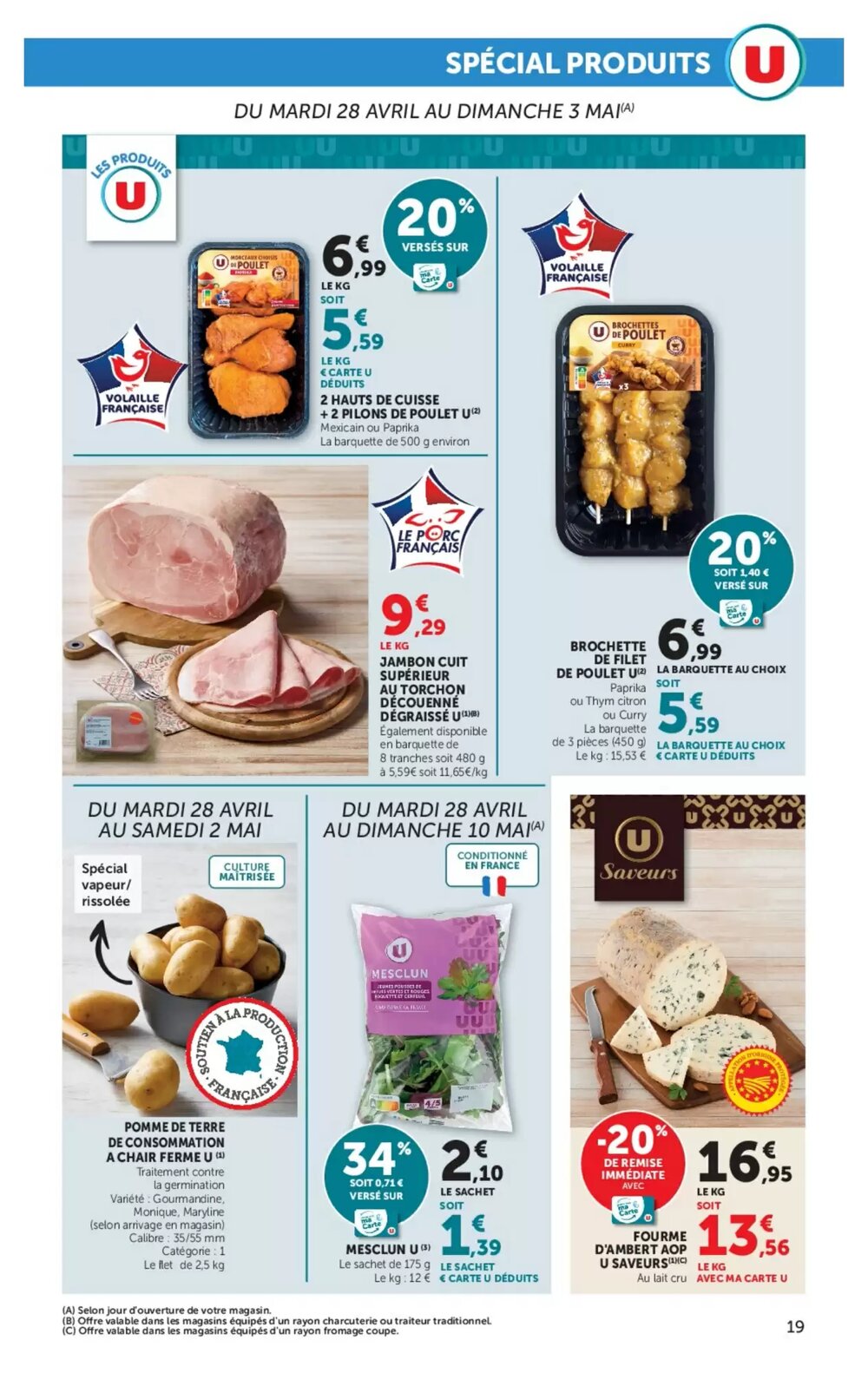 Prospectus promotionnel U Express valable à partir du 28/04/2026 - Page 19.