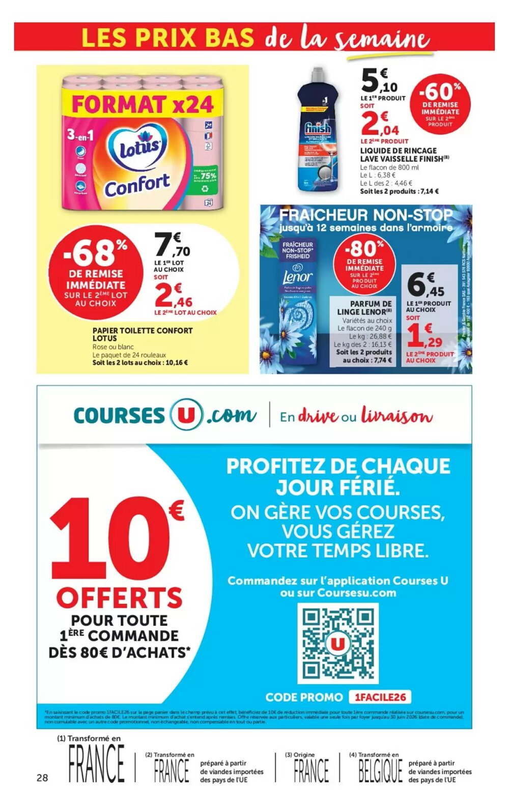 Prospectus promotionnel U Express valable à partir du 28/04/2026 - Page 28.