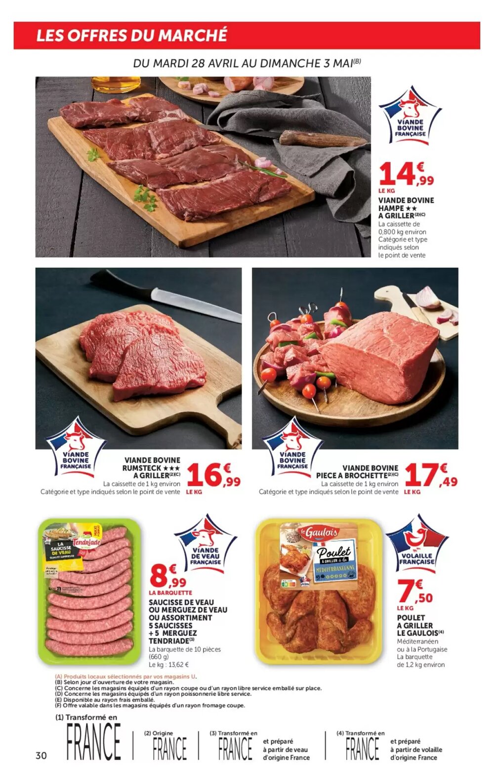 Prospectus promotionnel U Express valable à partir du 28/04/2026 - Page 30.