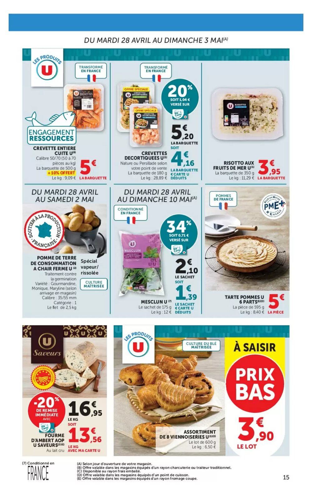 Prospectus promotionnel Super U valable à partir du 28/04/2026 - Page 15.