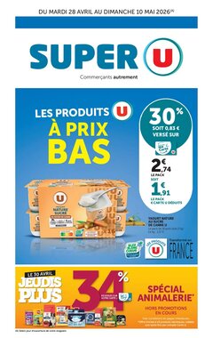 Prospectus promotionnel Super U valable à partir du 28/04/2026