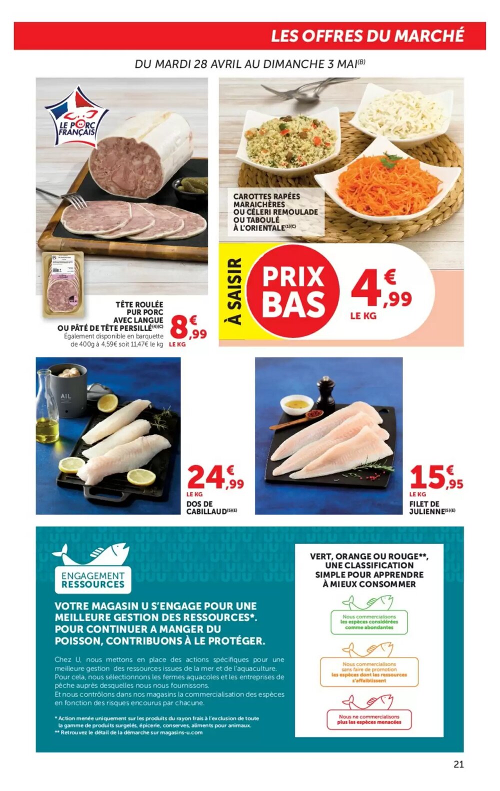 Prospectus promotionnel Super U valable à partir du 28/04/2026 - Page 21.