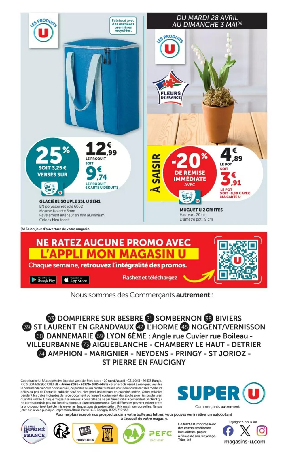 Prospectus promotionnel Super U valable à partir du 28/04/2026 - Page 28.